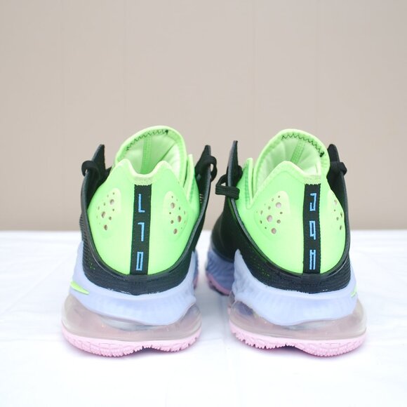 Nike Lebron XIX Low in Black/Ghost Green-Purple Pulse Brand New - Picture 4 of 11